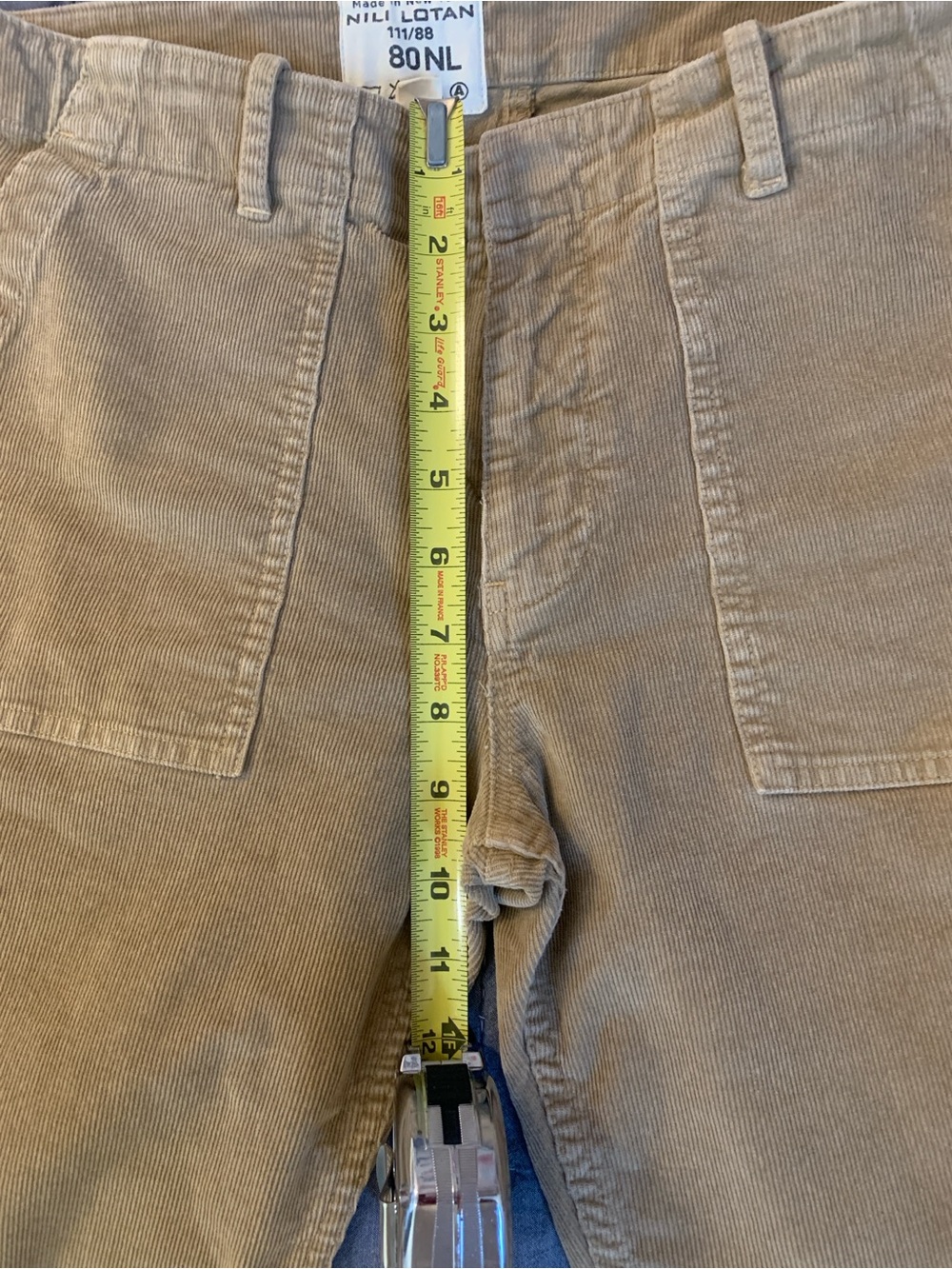 Nili Lotan 80NL Straight Leg Pants in Brown Size 8 - Picture 8 of 8